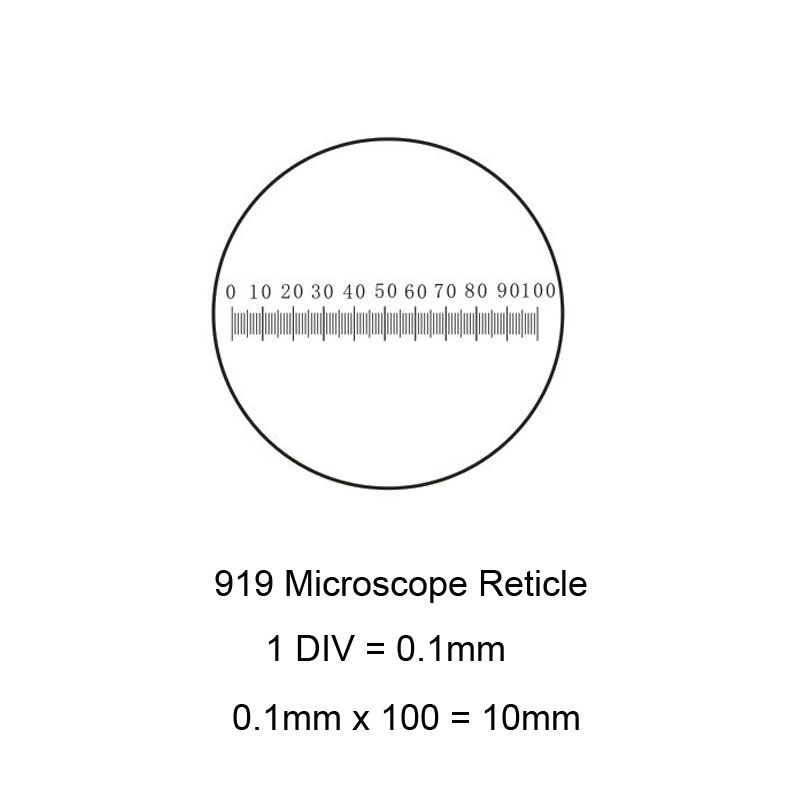 FHCW09.919 0.1mm Microscope Accessory Ruler