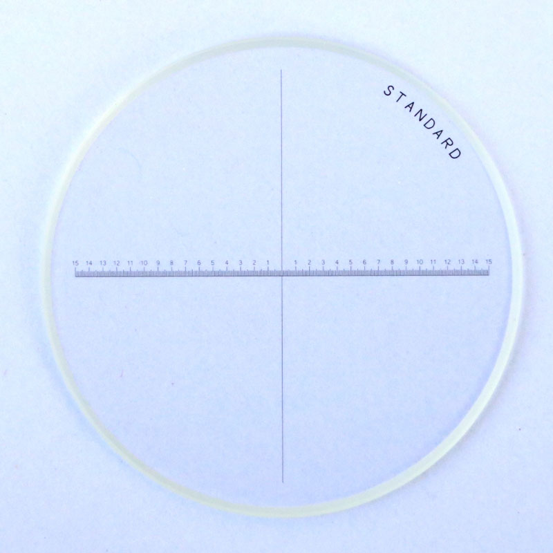 FHCW09.947 One-Axis Reticles Optical Glass Microscope Micrometer