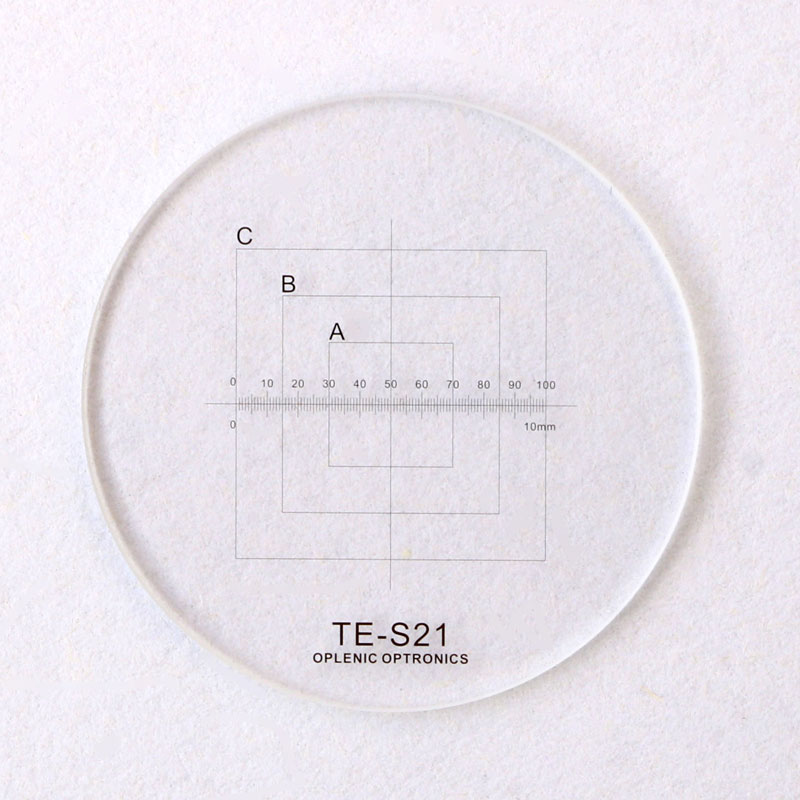 FHCW09.961 Diameter 20.4mm Square Positive Frame Calibration Glass Micrometer