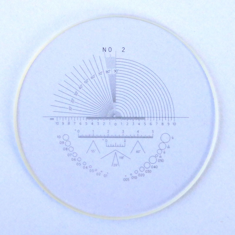 0.1mm角度测微尺 金相校准块 FHCW09.948.350