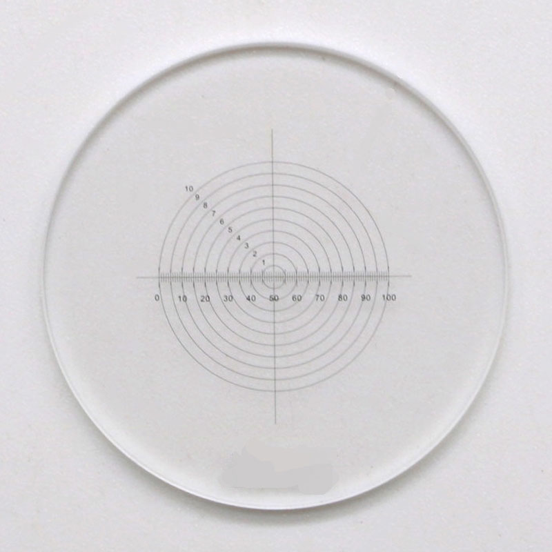 奥林巴斯生物显微镜专用 目镜测微尺 同心圆分划板 直径20.4mm FHCW09.966.204