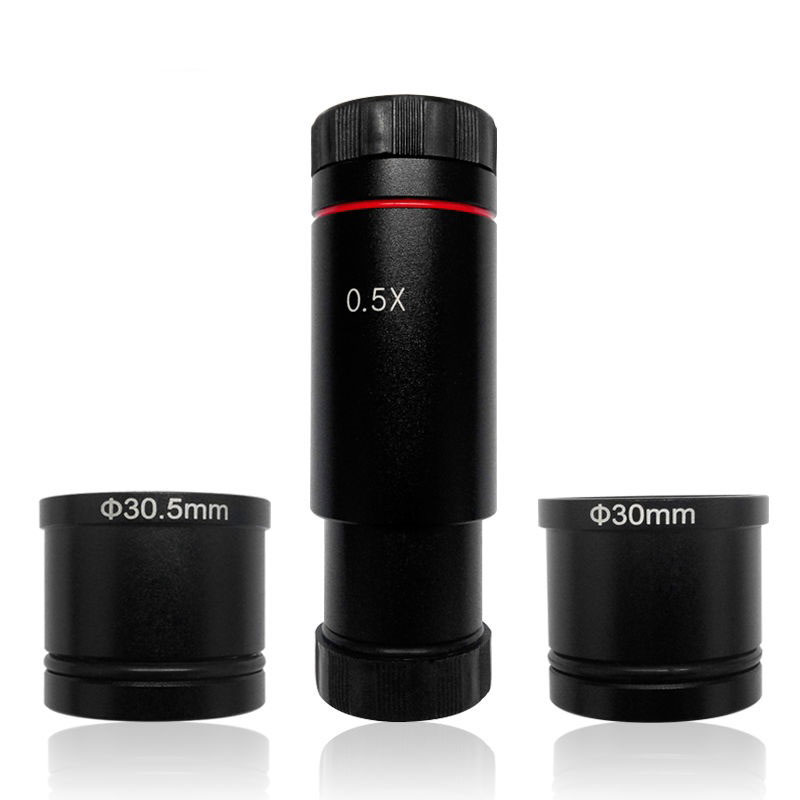 长L77mm 0.5X倍 ccd接口适配器缩小镜 C接口电子目镜 显微镜摄像机工业相机 JT0506.0542
